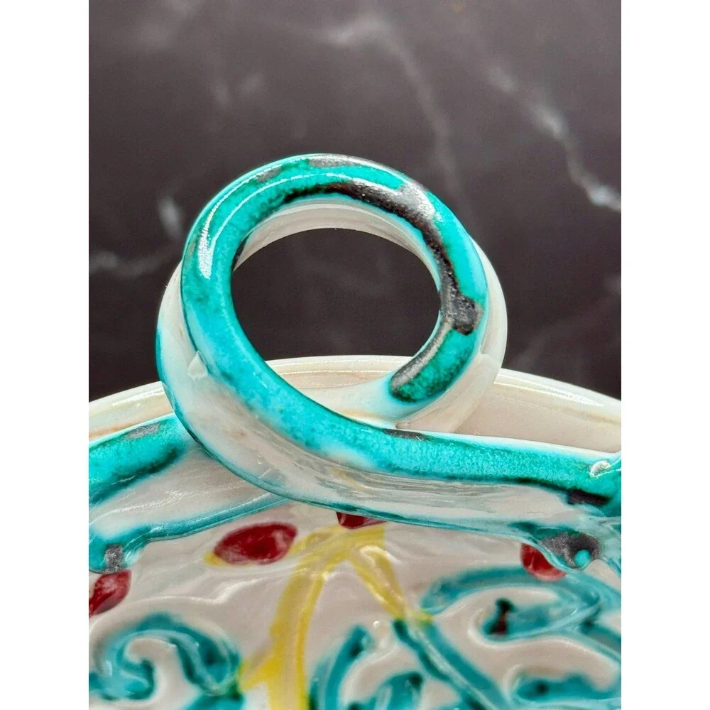 Fratelli‎ Fanciullacci Pottery Ceramic Candy/Nut Bowl Dish Italy
